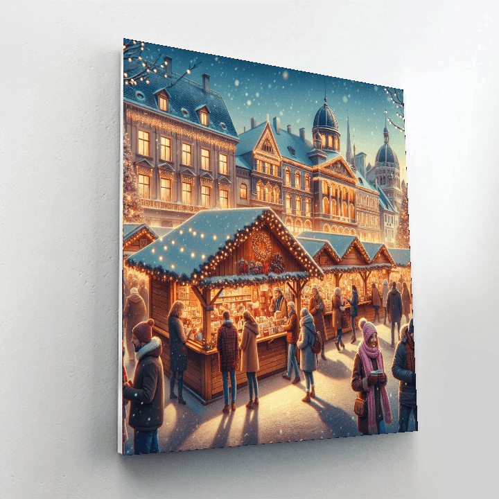 Helsinki Christmas Market - Finland Number Painting