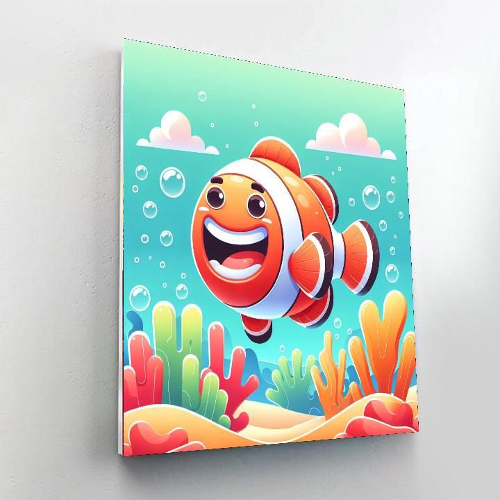 Funny Clown Fish Paint By Numbers Kits