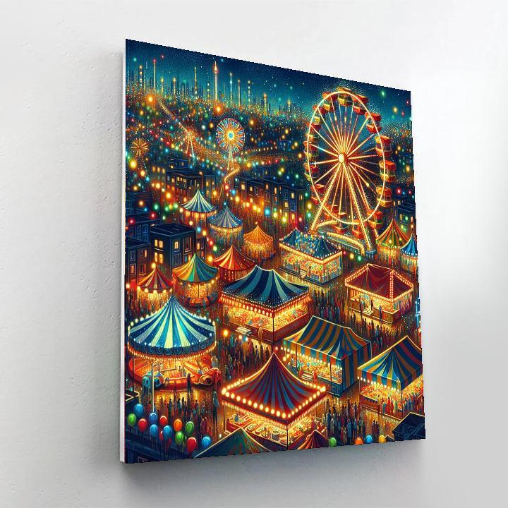 Enchanted Carnival Night Paint By Color