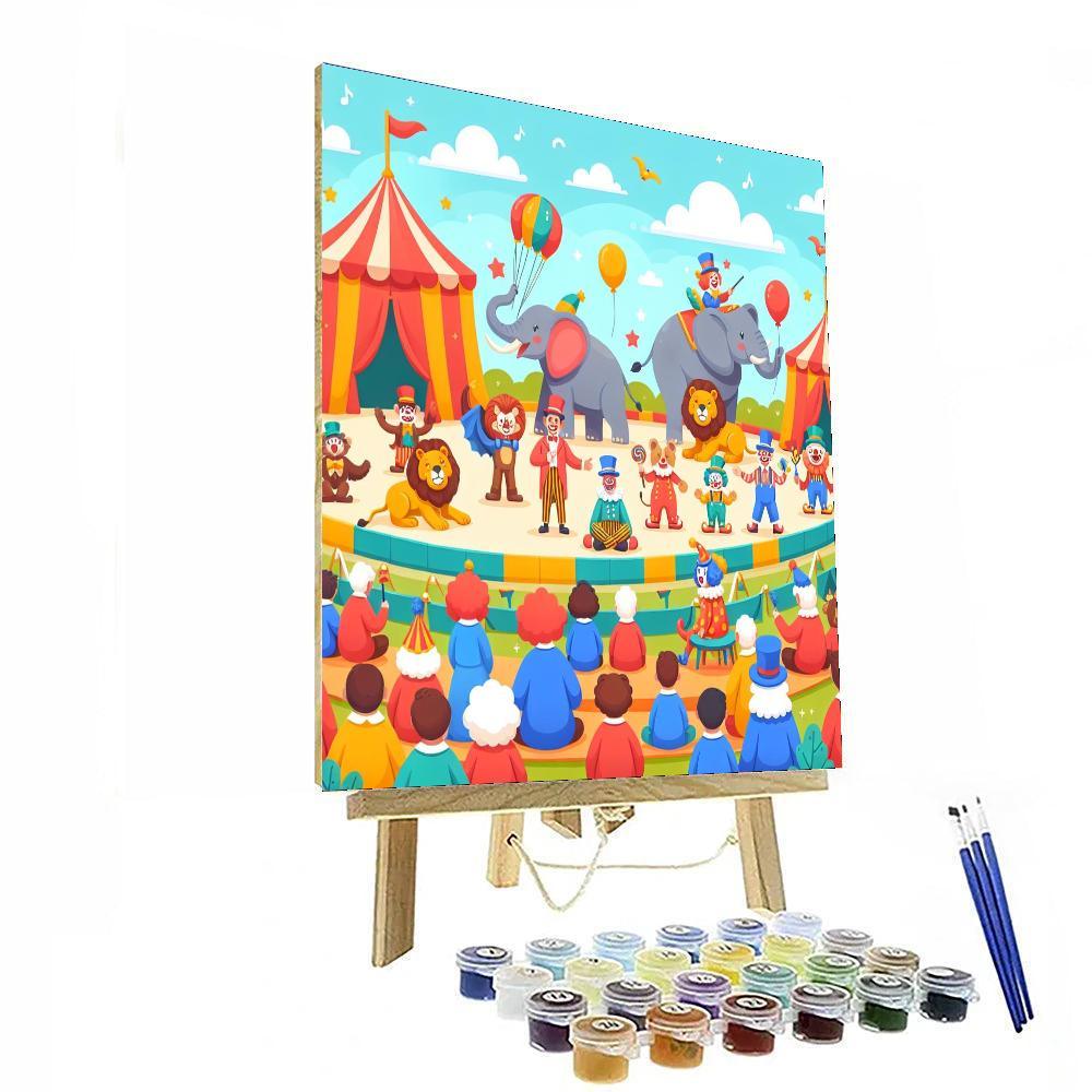 Circus Animal Celebration Numbered Painting Kits