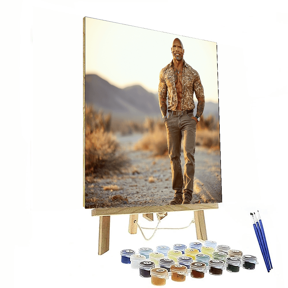 Dwayne Johnson: The Rock Solid Legacy Of An Action Hero Paint By Numbers Art