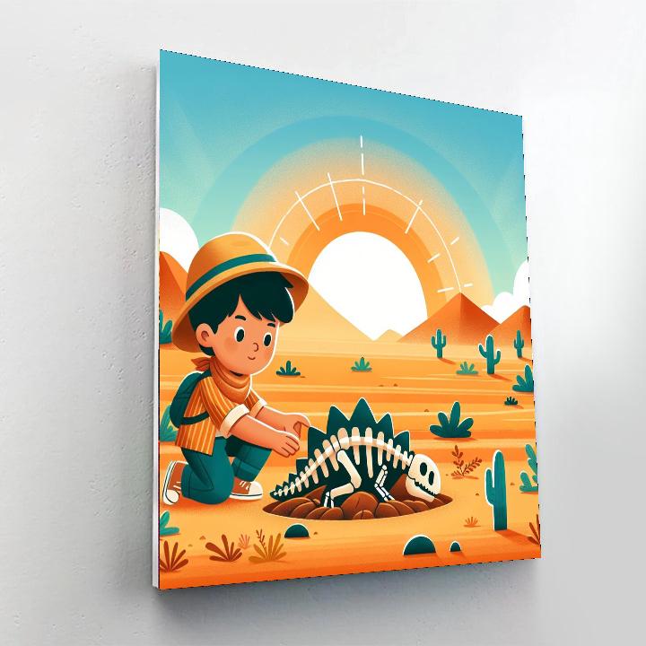 Fossil Hunter Adventure DIY Paint By Numbers