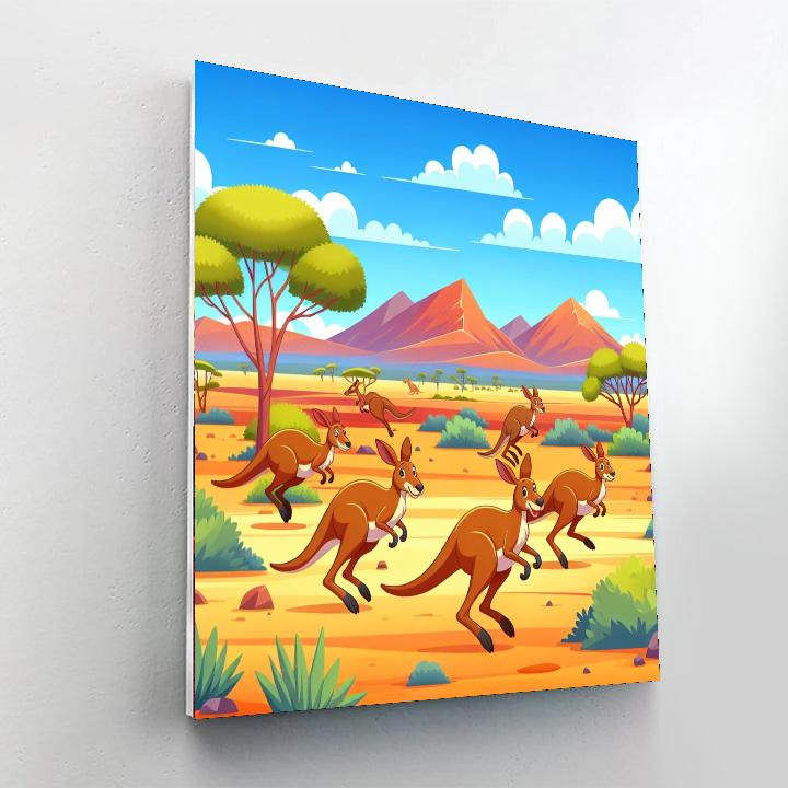 Outback Wildlife Safari Numbered Painting Kits
