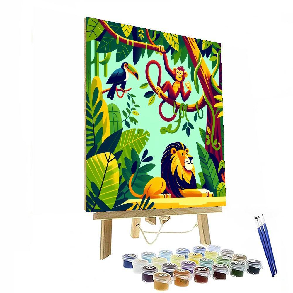 Fantastic Jungle Safari Paint By Numbers Kits