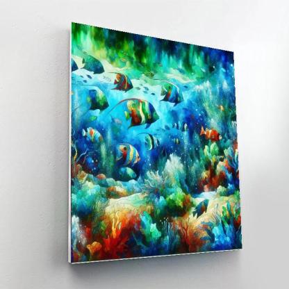 Fish's Underwater Wonderland Paint By Numbers Kits
