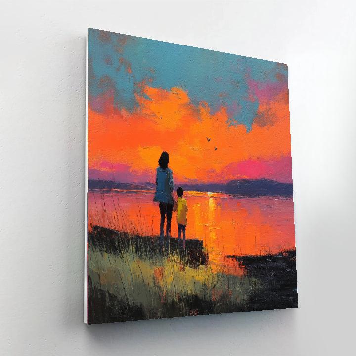 Mother's Day Sunrise Painting Number Kit