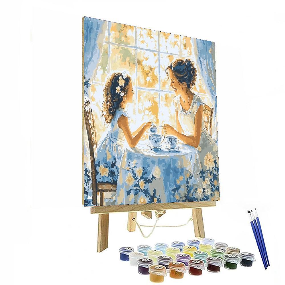 Afternoon Tea With Mama Number Painting