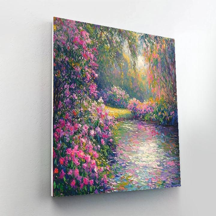 Claude Monet Inspired Serene Garden Bliss  Paint By Numbers Kits