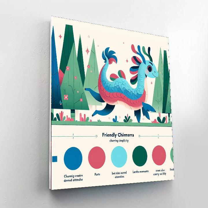 Charming Chimera Chase Numbered Painting Kits