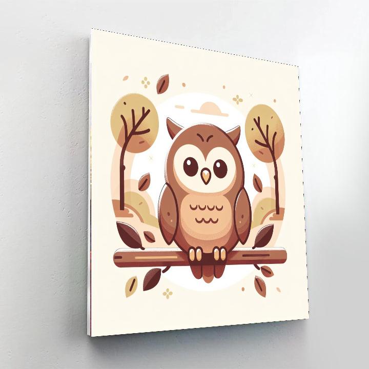 Caring Owl Paint By Numbers