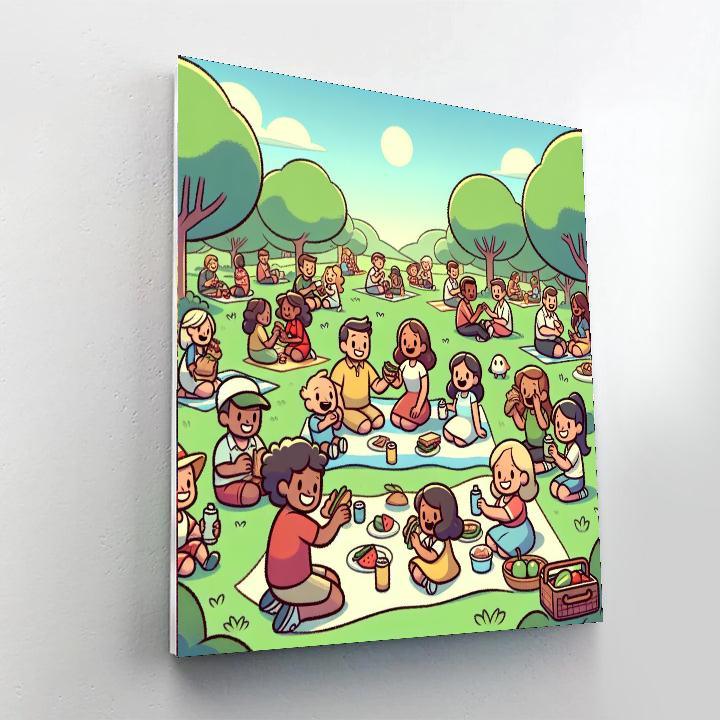 Happy Picnic Day Numbered Painting Kits