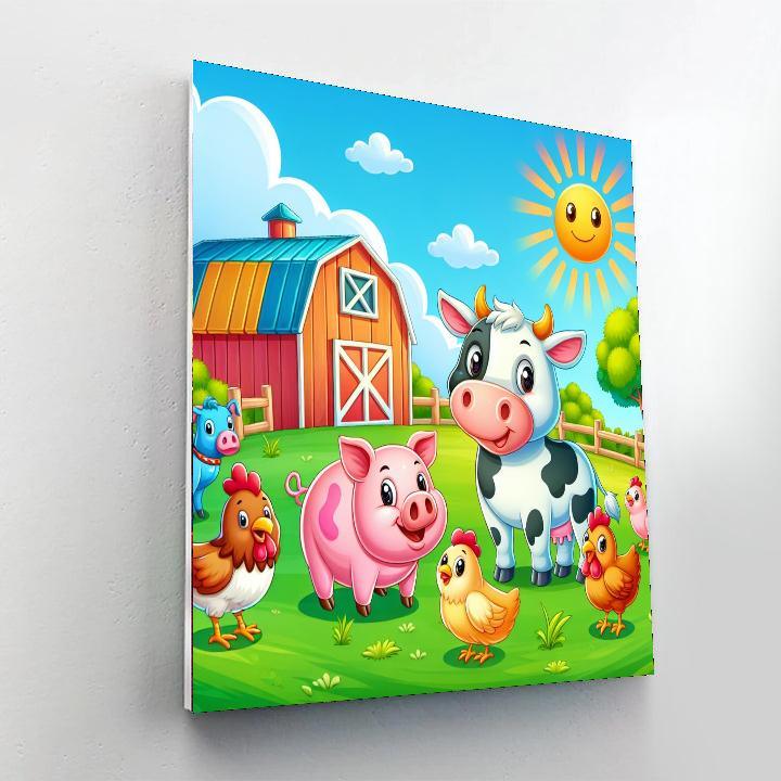 Friendly Farm Fun Paint By Color