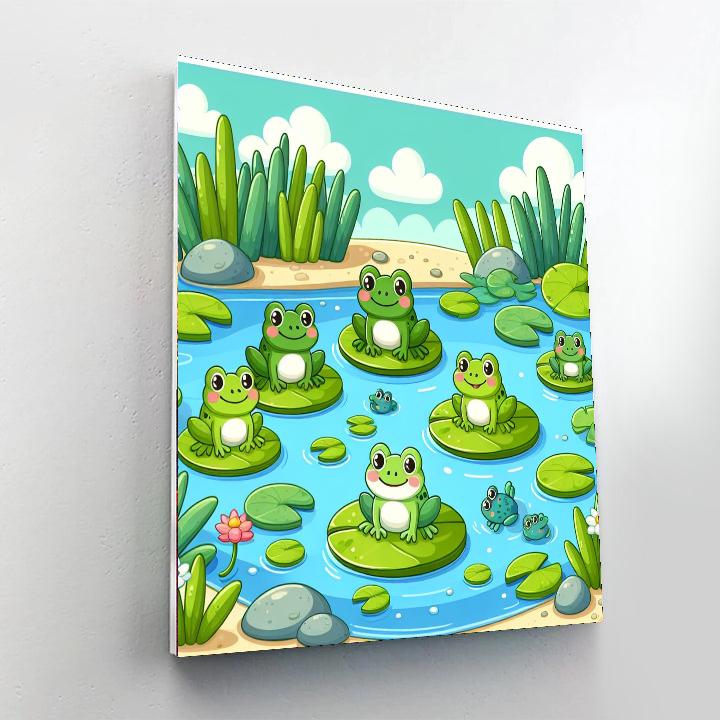 Froggy Pond Life Numbered Painting Kits