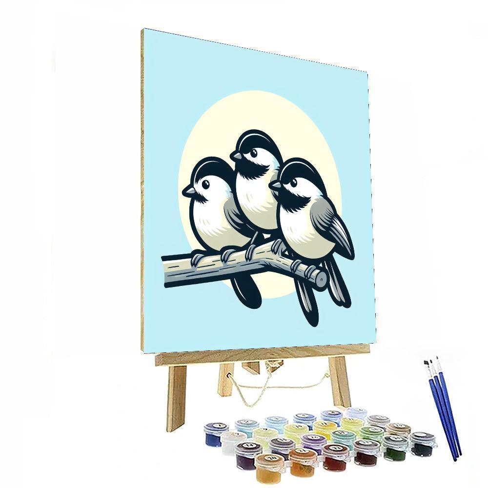 Chirpy Chickadee Chat Paint By Color