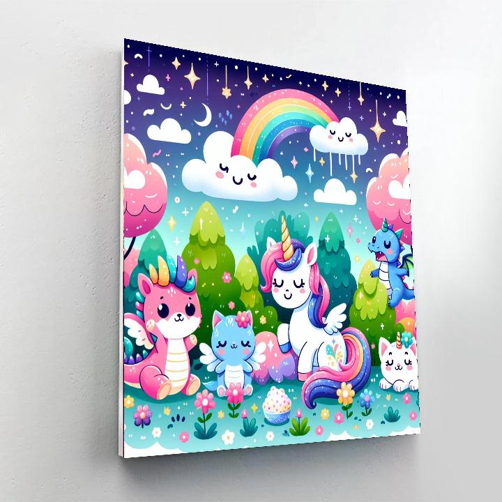 My Dream Animal Friends Numbered Painting Kits