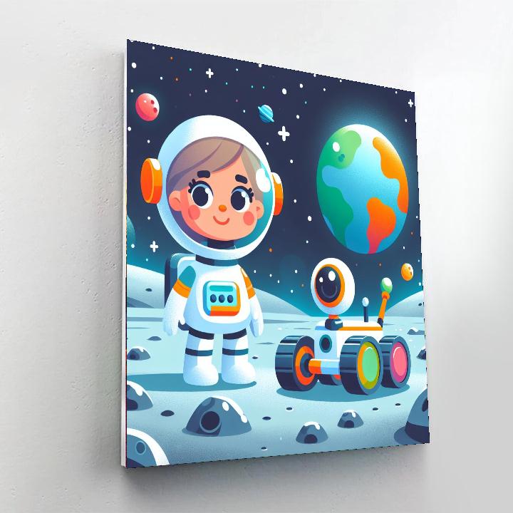 Lunar Explorer's Odyssey Paint By Color