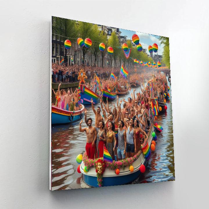 Canal Parade - Netherlands Number Painting