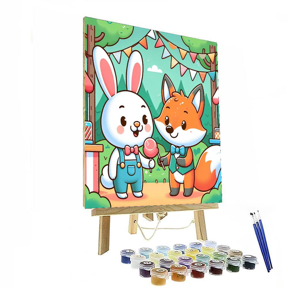 Friendly Forest Fair Painting By Numbers Kit