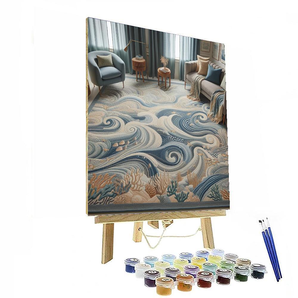 Seaside Serenade Rug Paint By Number