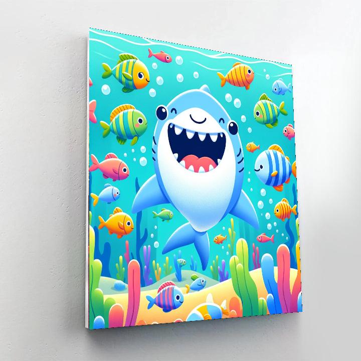 Jolly Shark Paint By Number