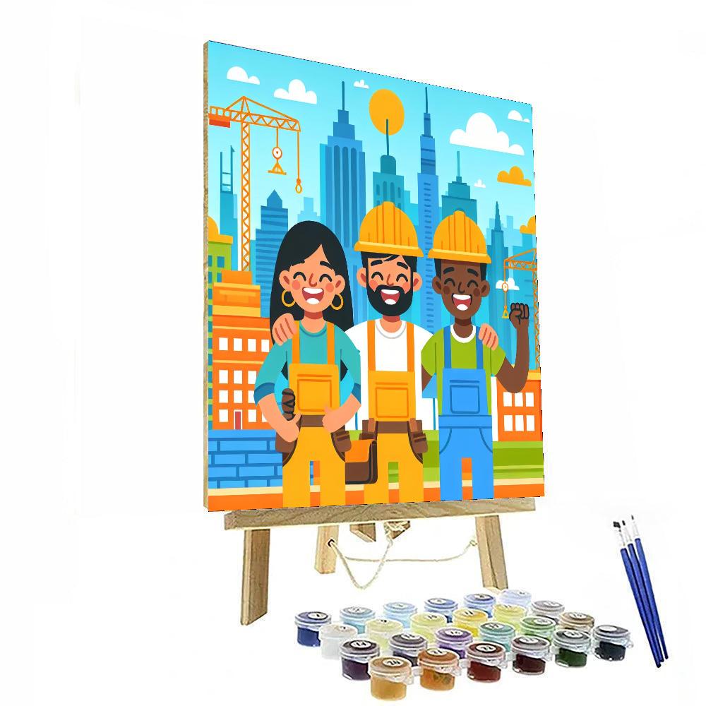Creative Construction Crew Paint By Numbers Art