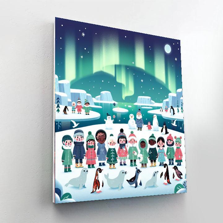 Arctic Aurora Wonderland Paint By Color