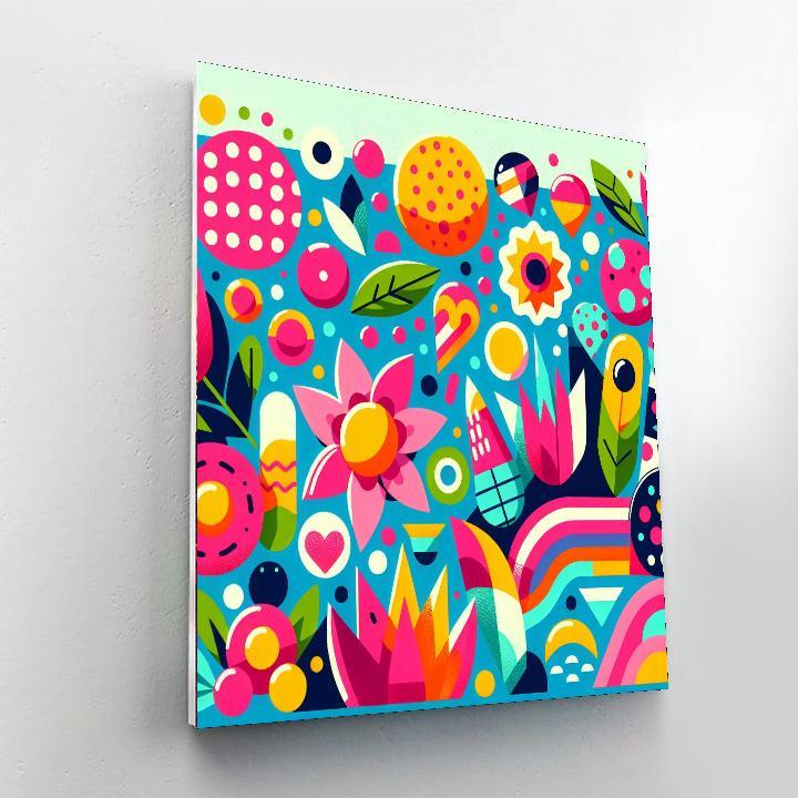 Funky Pop Art Explosion Numbered Painting Kits