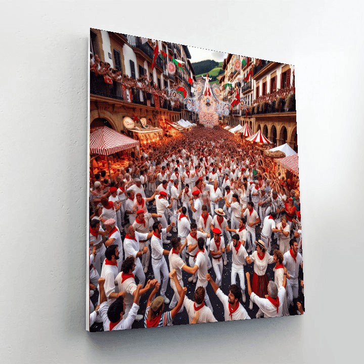 Bayonne Festival - France Paint By Numbers Art