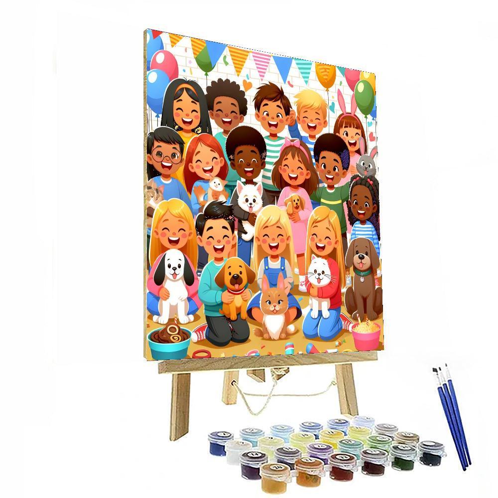 Joyful Pet Day Paint By Numbers