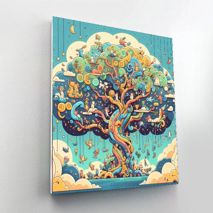 Magic Tree Adventure Paint By Numbers