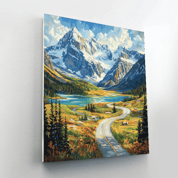 Icefields Parkway - Canada Numbered Painting Kits