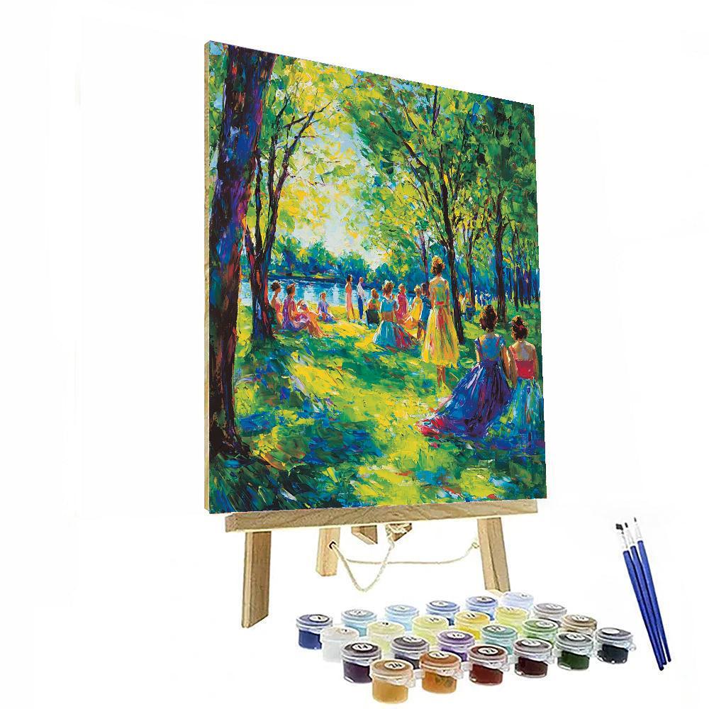 Pierre-Auguste Renoir Inspired Breezy Summer Afternoon  Paint By Numbers Kits