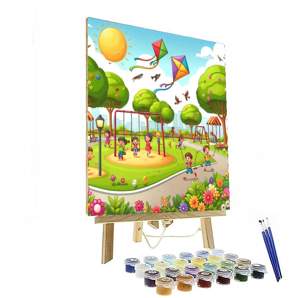Sunny Park Play Day Painting By Numbers Kit