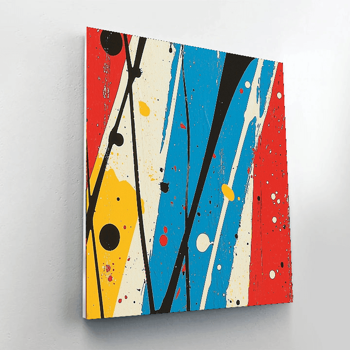 Jackson Pollock Inspired Timeless Abstract  DIY Paint By Numbers