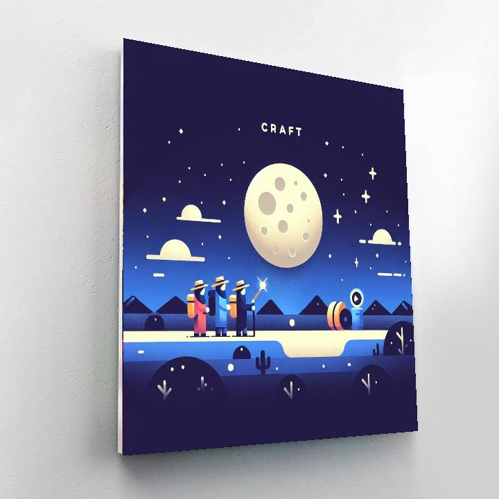 Majestic Moonlit Journey Paint By Color