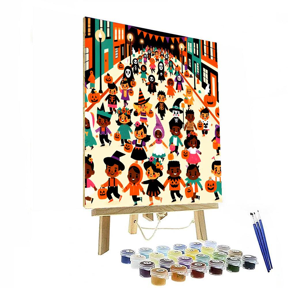 Happy Halloween Parade Numbered Painting Kits