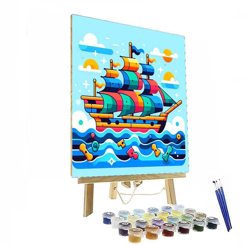 Maritime Mystery Cruise Painting Number Kit
