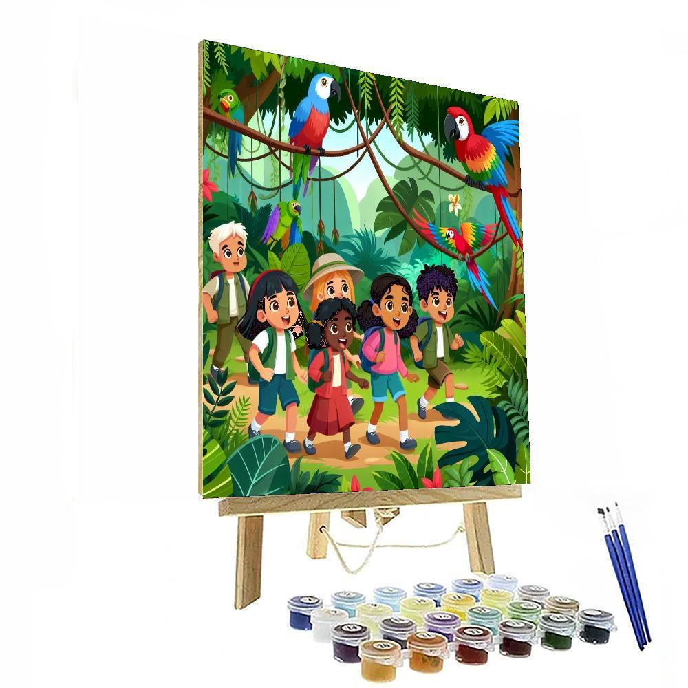 Adventurer's Jungle Trek Painting Number Kit