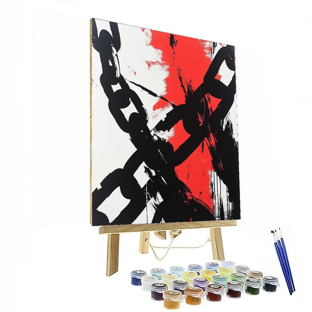 Banksy Inspired Freedom In Shadows  Paint By Number