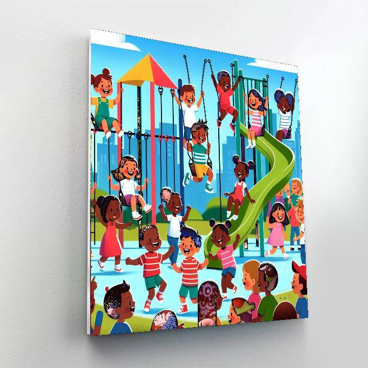 Charming Playgrounds Paint By Numbers Art