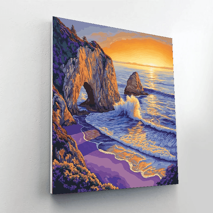 Pfeiffer Beach's Purple Sands Paint By Numbers Kits