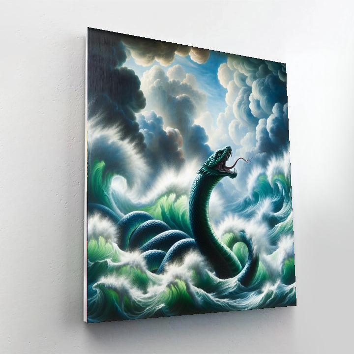 Mystical Sea Serpent DIY Paint By Numbers