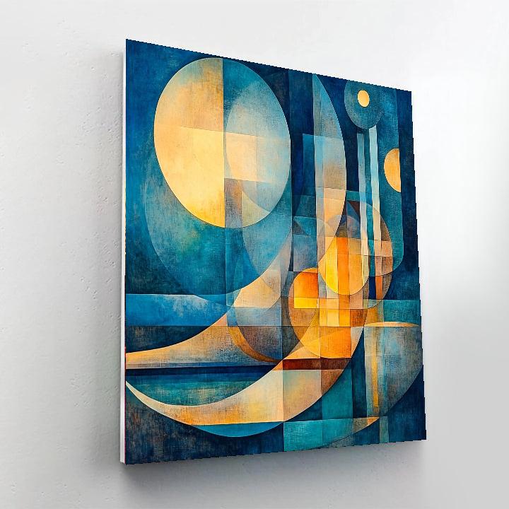 Paul Klee Inspired Mystical Color Sonata  Painting Number Kit