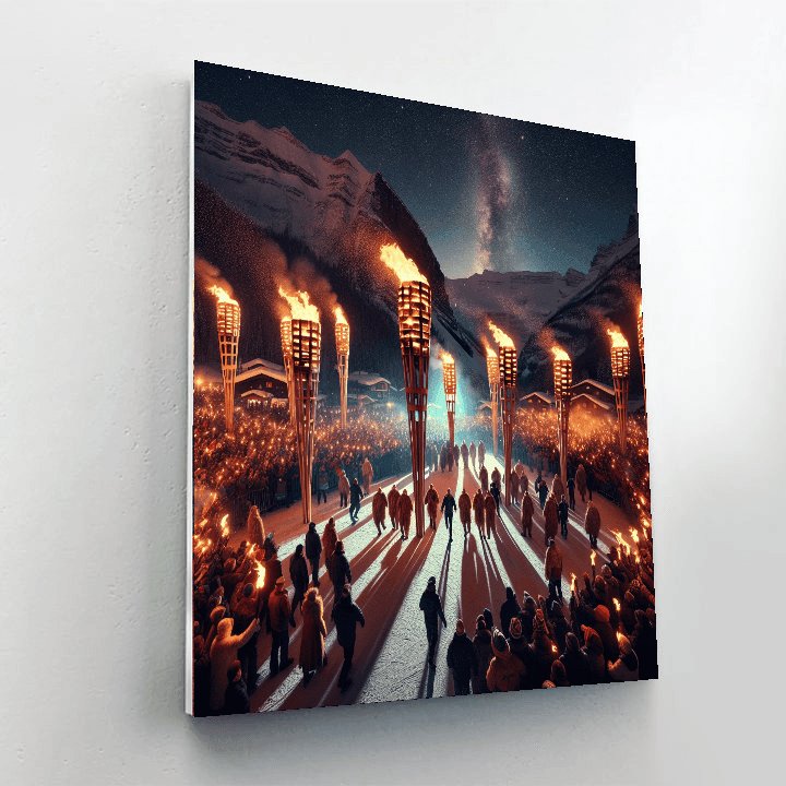 Nozawa Onsen Fire Festival - Japan Paint By Number