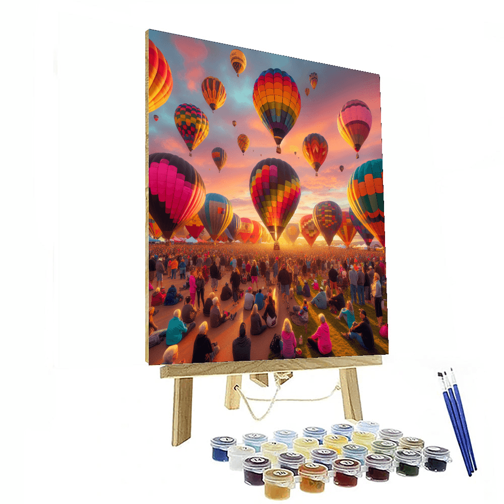 Albuquerque Hot Air Balloon Festival - Albuquerque, Usa Paint By Color
