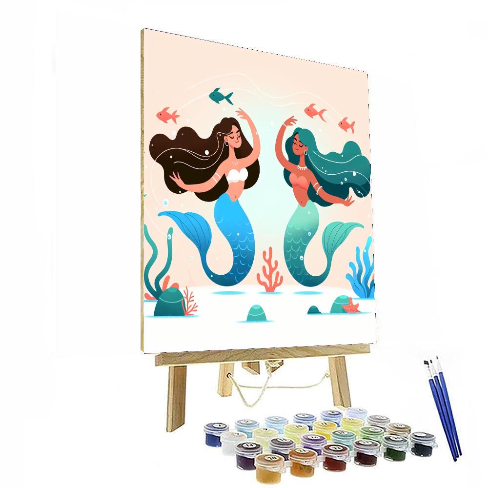Mermaid's Ocean Dance Painting Number Kit