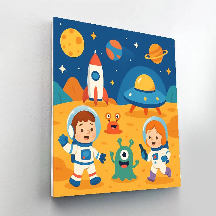 Heroic Space Adventures Painting By Numbers Kit