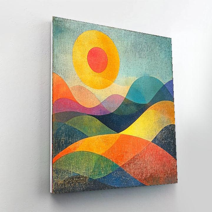 Paul Klee Inspired Rhythmic Landscapes  Painting Number Kit