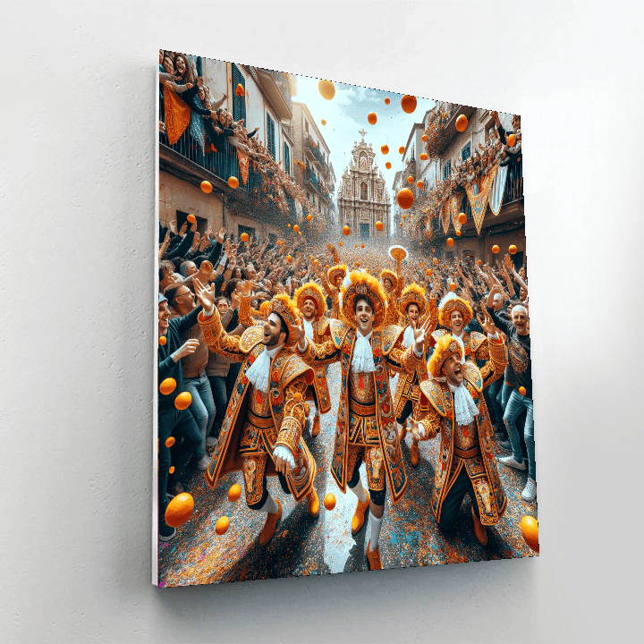 The Carnival Of Binche - Belgium Paint By Numbers Kits