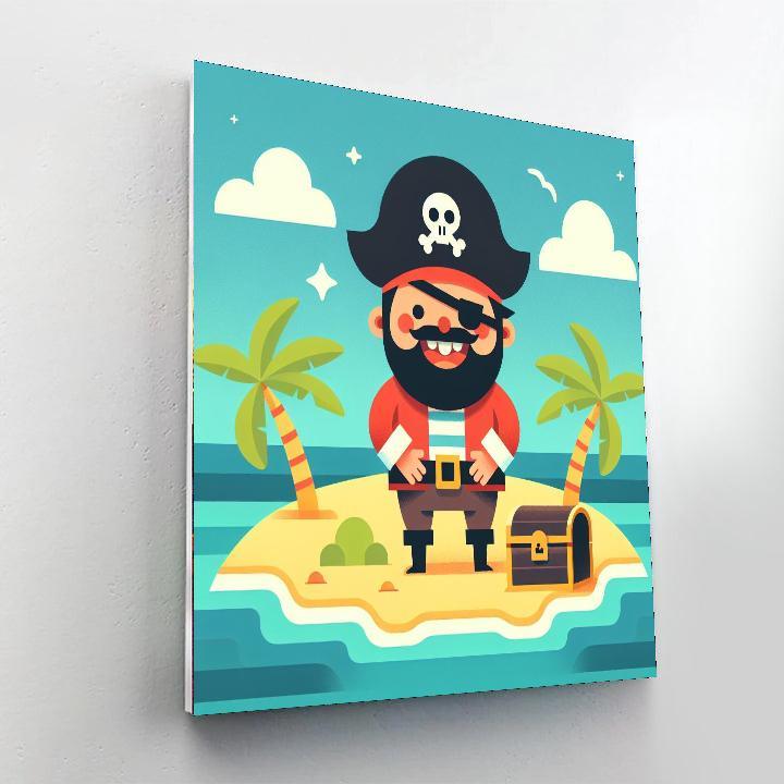 Adventure Pirate Island DIY Paint By Numbers